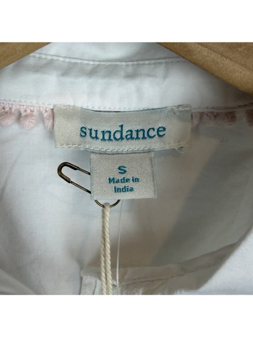 Sundance Monterey White Button Down Blouse Womens Size Small NWT - Picture 2 of 12